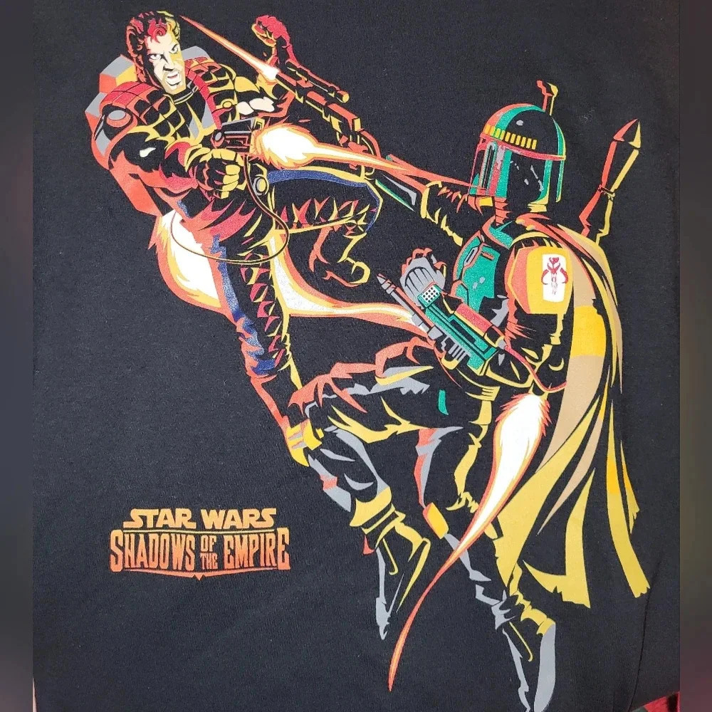 Star Wars Gaming‎ Shadows of the Empire Boba Fett T Shirt Size X Large Black - Picture 4 of 5